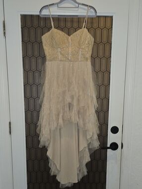 Teeze Me Black and Gold Glitter Party Dress